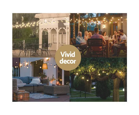 14m Festoon Lights Christmas String Fairy Lights Outdoor Party