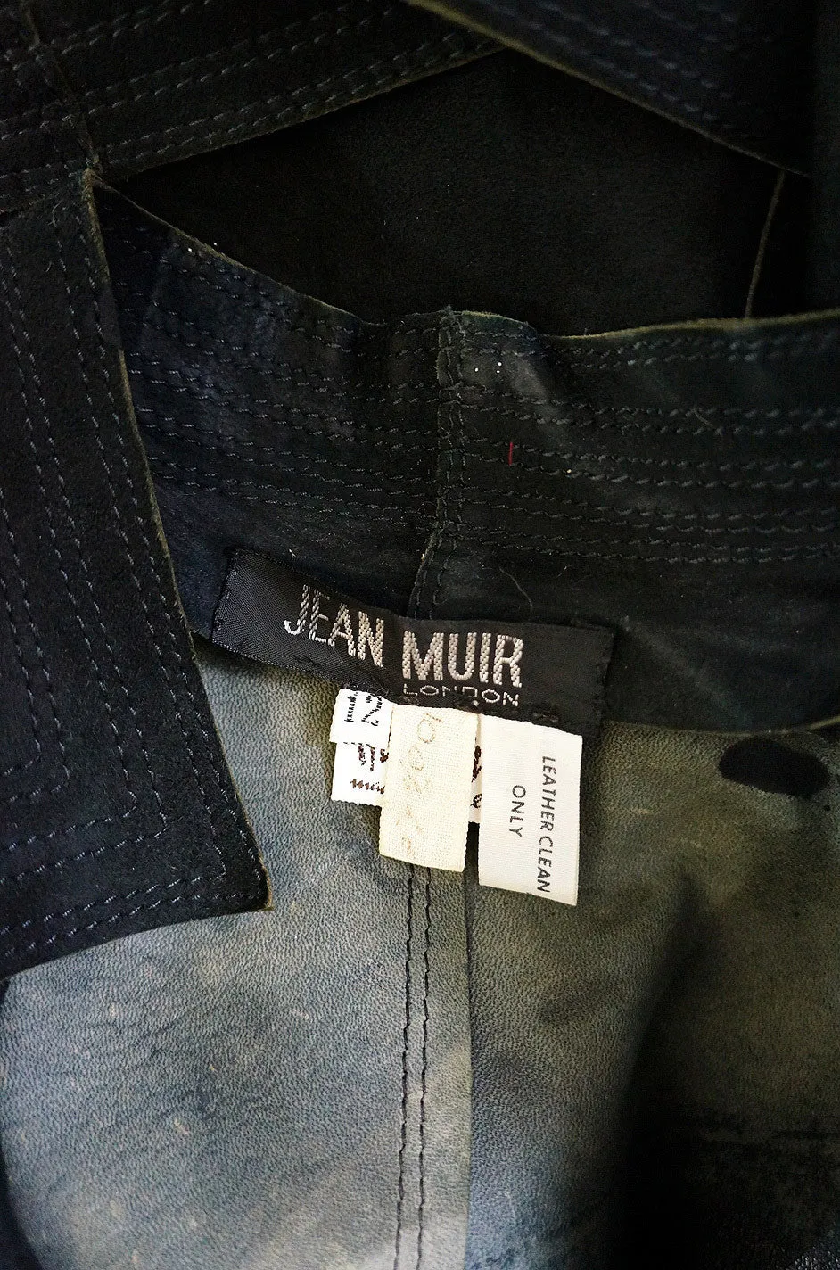 1970s Museum Quality Jean Muir Suede Dress