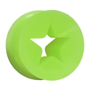 2 Gauge Green Star Silicone Flexible Tunnel