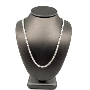 3MM Sterling Rope Chain 24inches