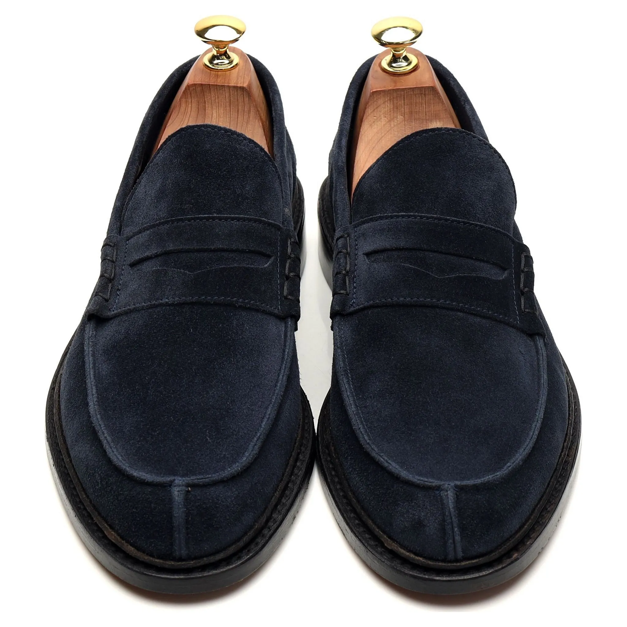 'Adam' Navy Blue Suede Loafer UK 8.5