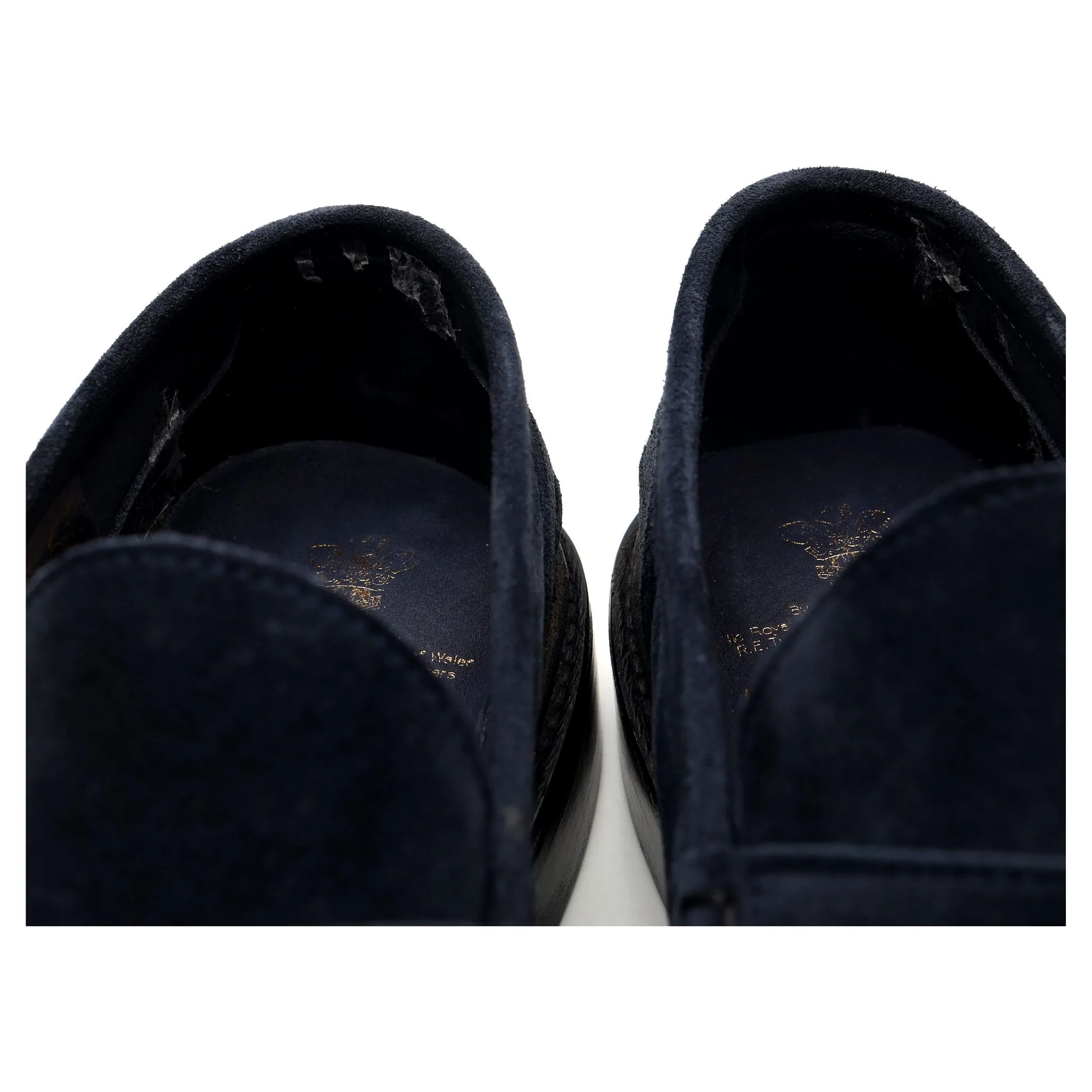 'Adam' Navy Blue Suede Loafer UK 8.5