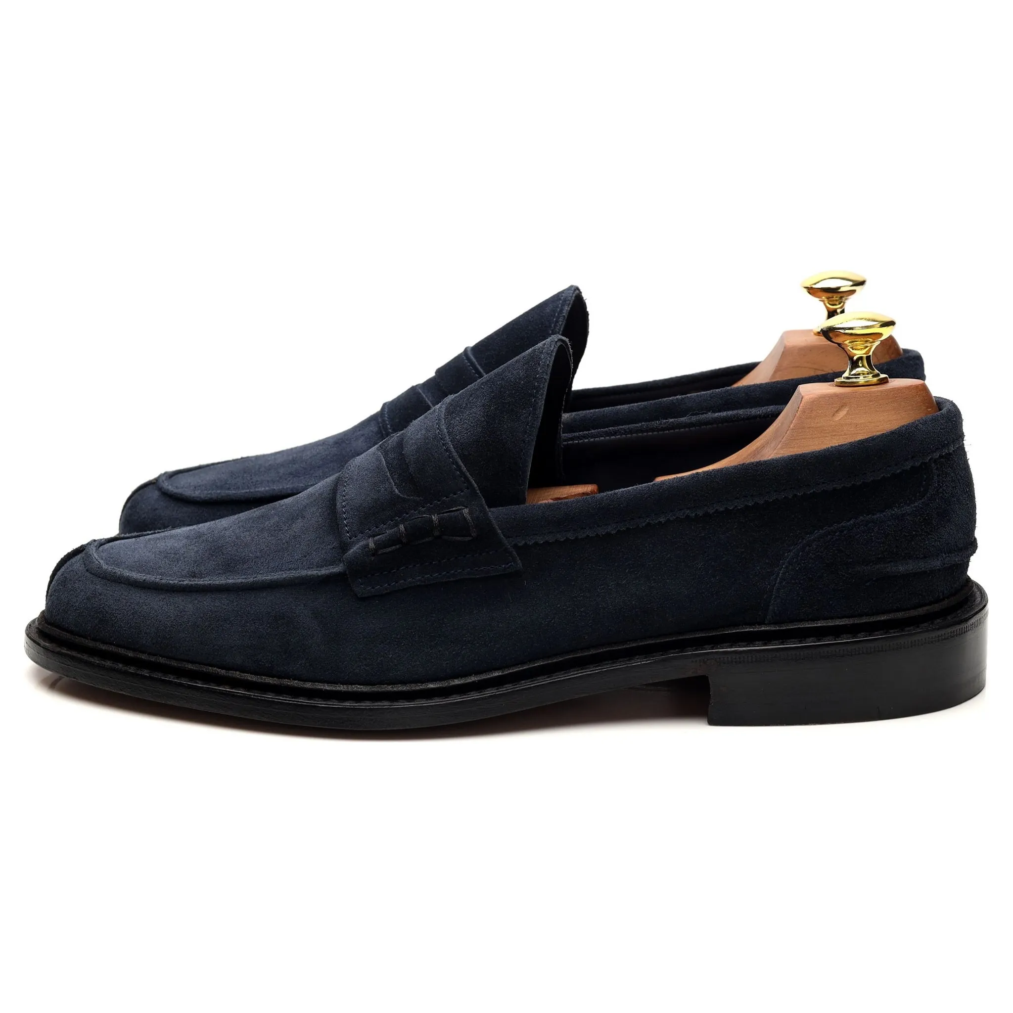 'Adam' Navy Blue Suede Loafer UK 8.5