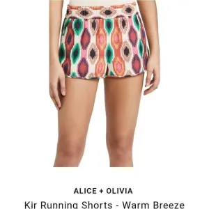 Alice   Olivia Kir Running Short Boho Warm Breeze Aztec Print Size M $225 Retail