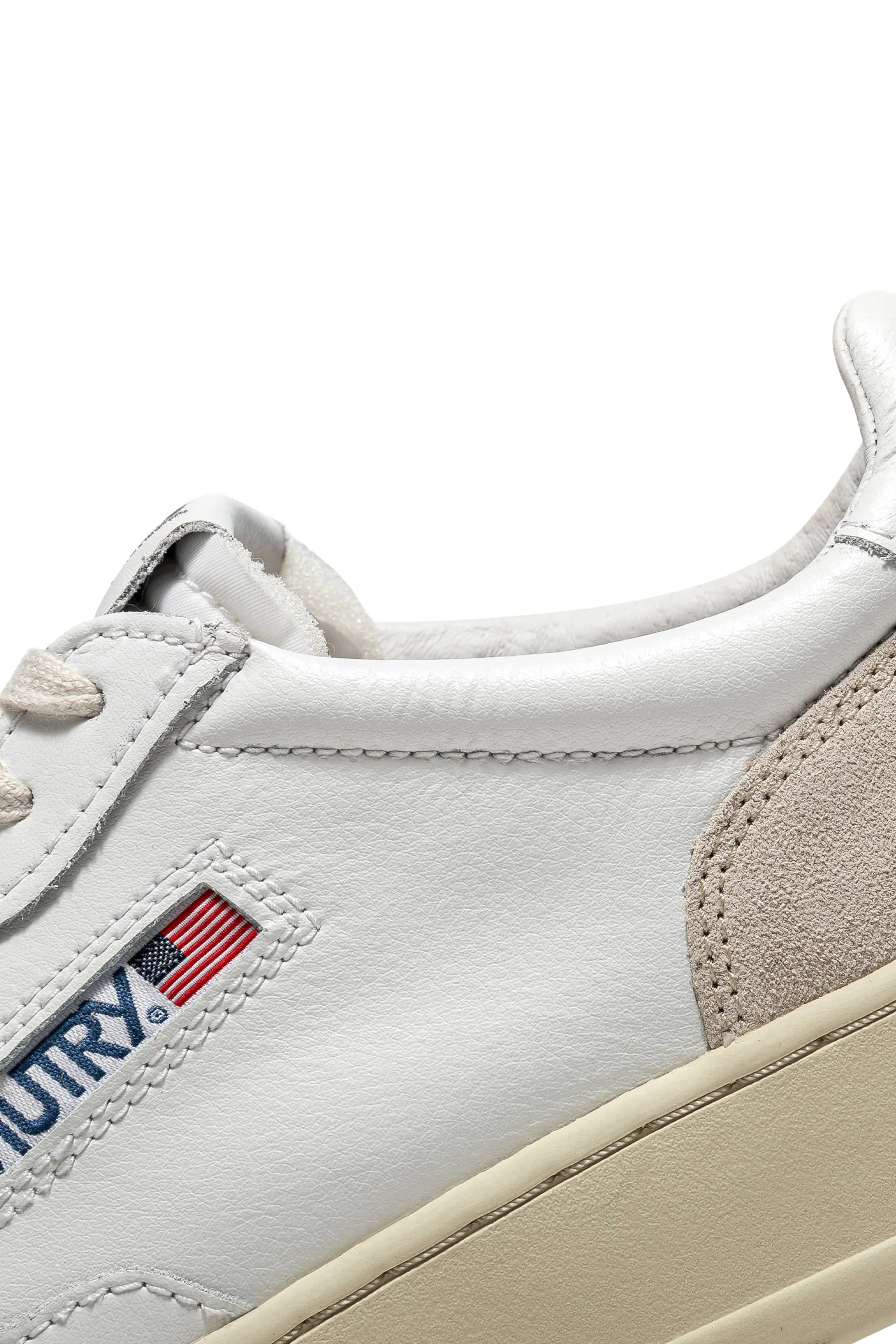 Autry Sneakers Medalist Low Man Leat Suede Bianco Uomo