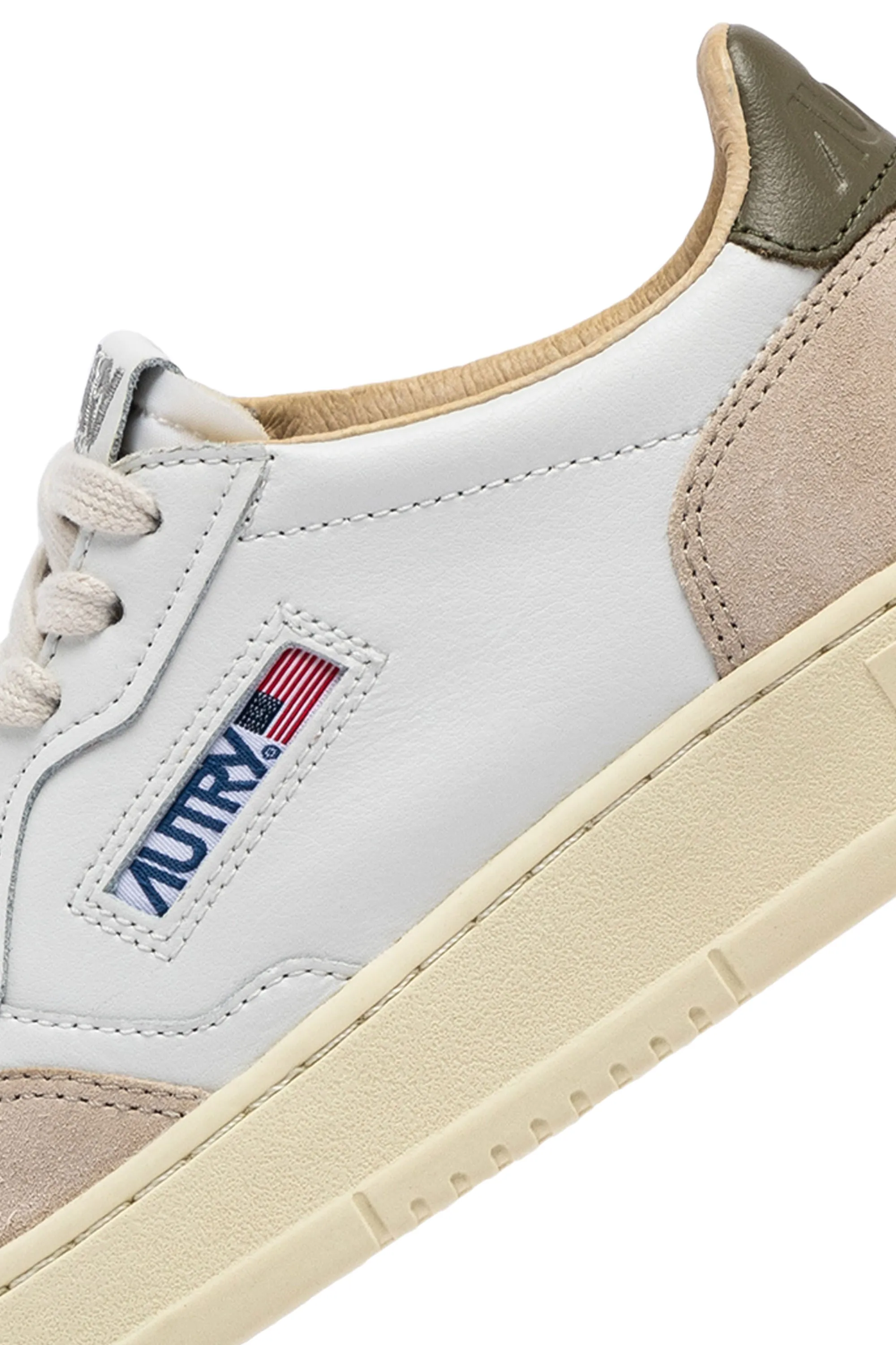Autry Sneakers Medalist Low Man Leat Suede Bianco Uomo