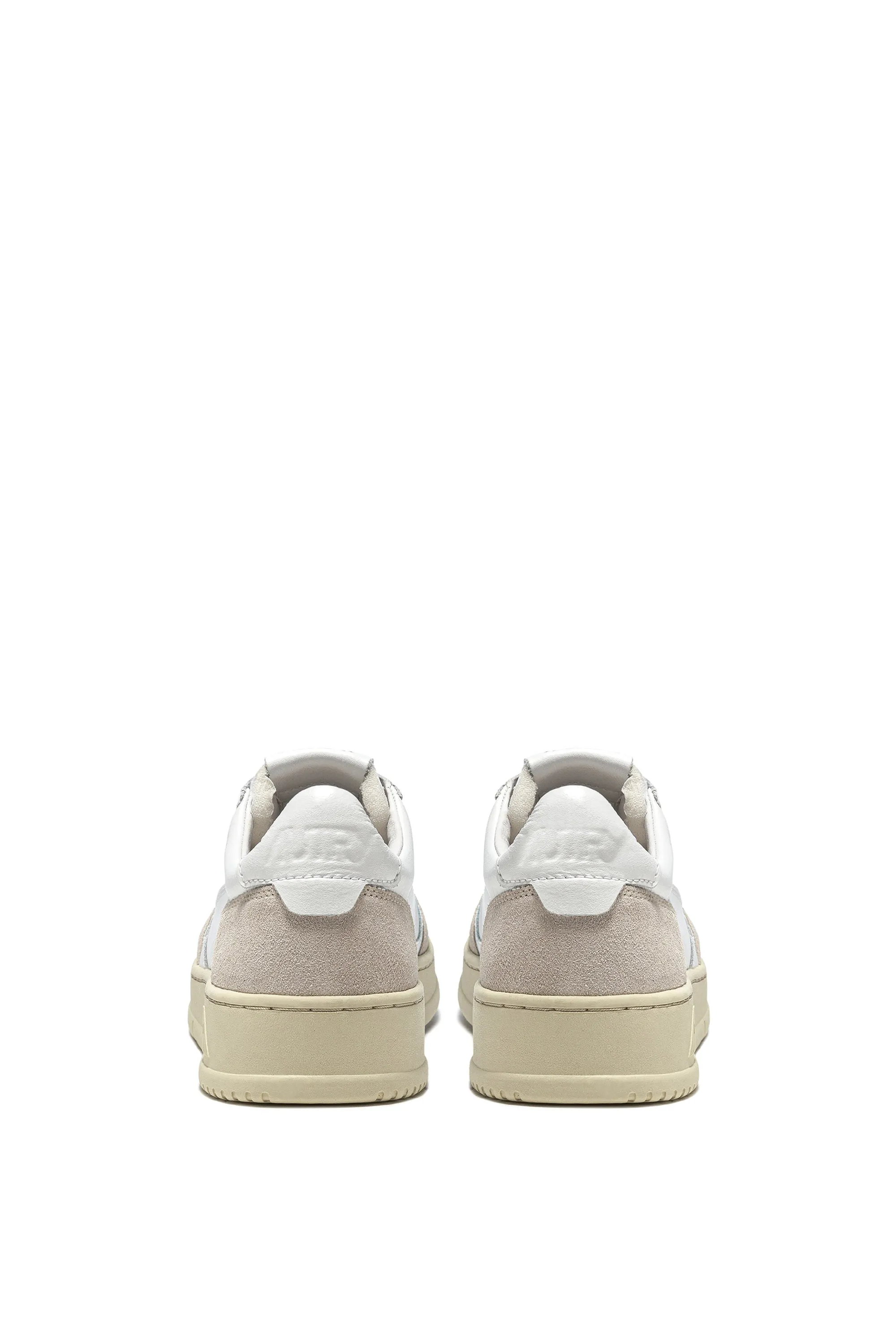Autry Sneakers Medalist Low Man Leat Suede Bianco Uomo