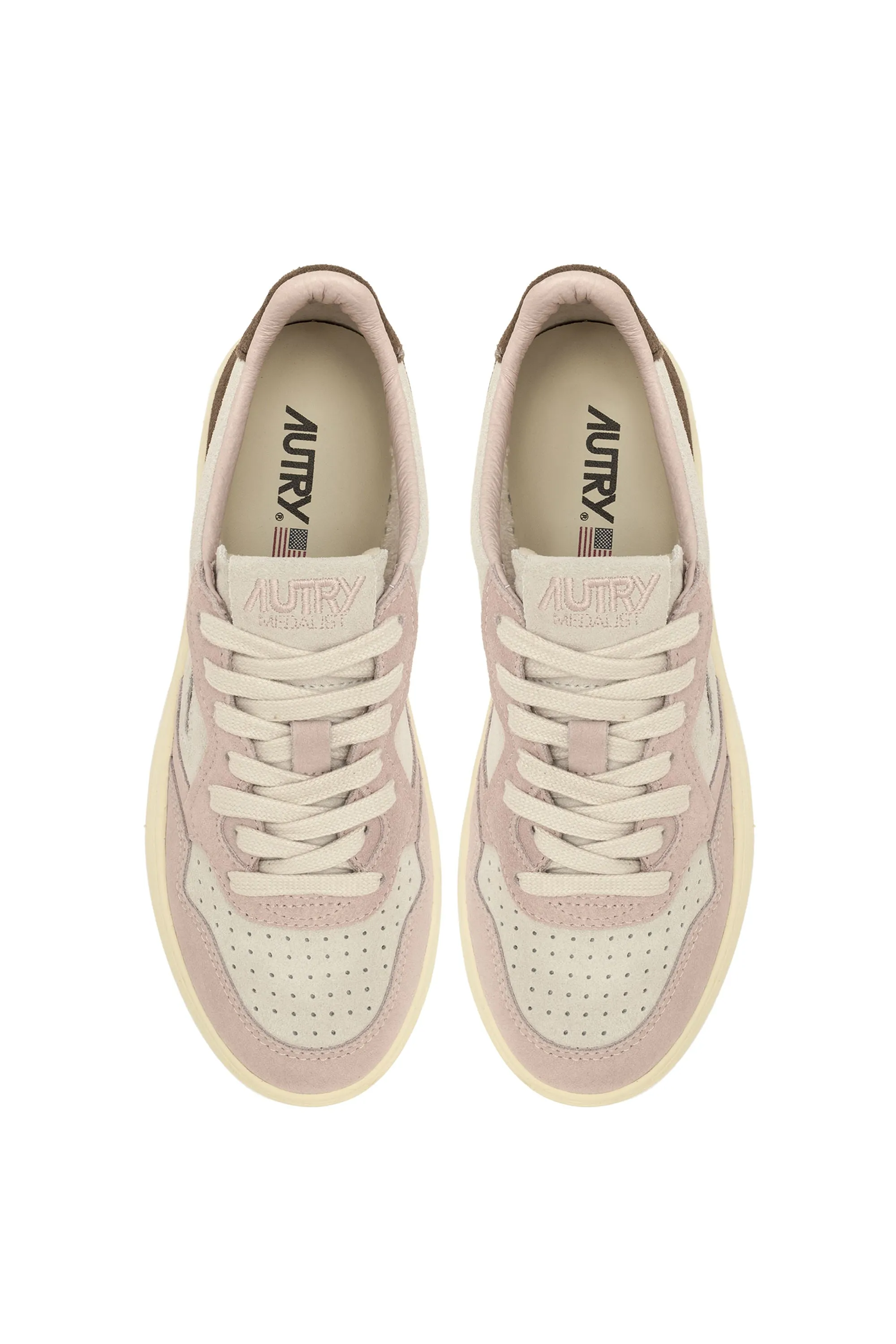 Autry Sneakers Medalist Low Wom Tric Suede Beige Donna