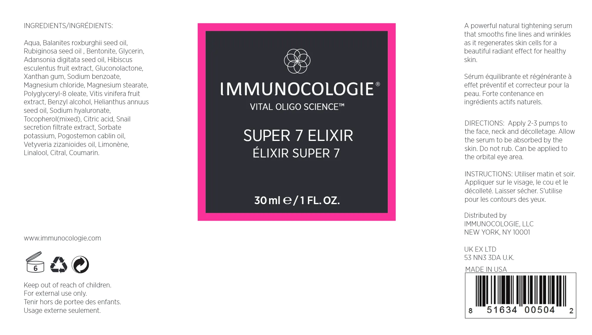 BACKORDER ONLY - Super 7 Elixir Serum