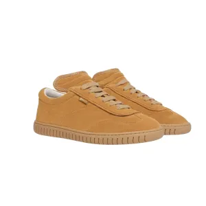 BALLY PARREL PLAYER SNEAKERS IN DESERT AND AMBER LEATHER