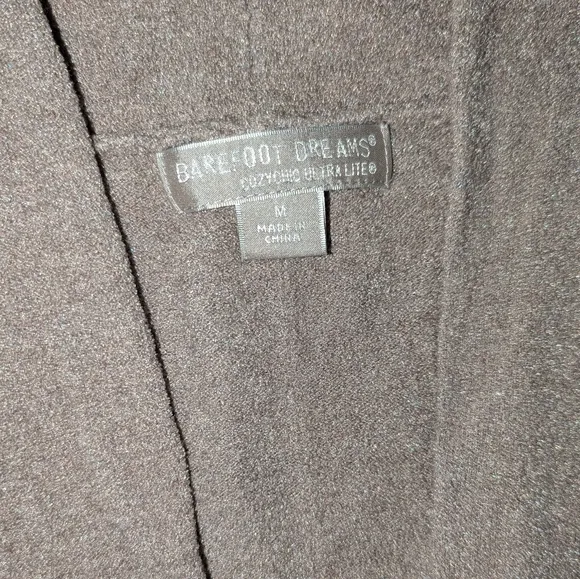 Barefoot Dreams Cozy Chic Ultra Lite Duster Cardigan Taupe Women's Medium
