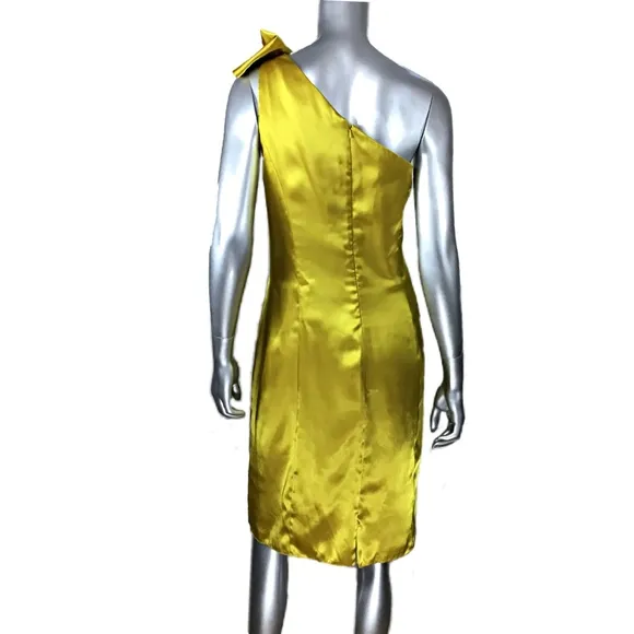 Bari Jay Satin One Shoulder Dress 16
