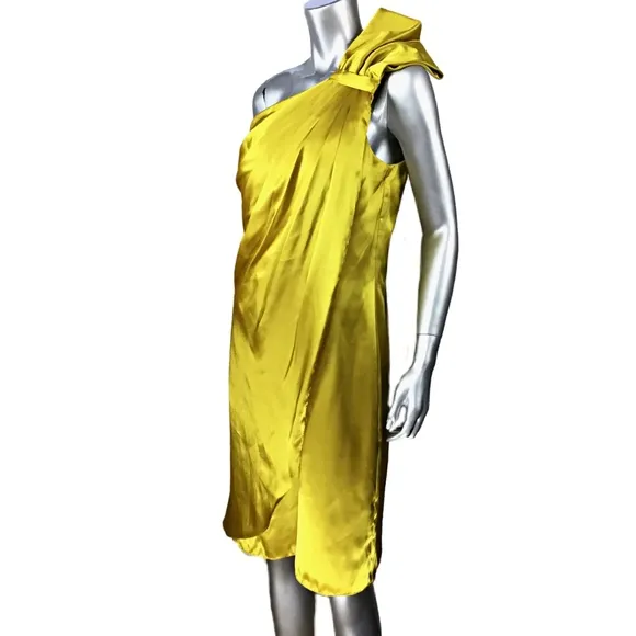 Bari Jay Satin One Shoulder Dress 16