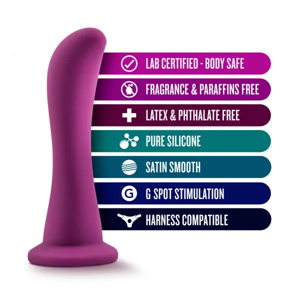 Bellatrix 6.25 Inch Purple Silicone G-Spot Dildo