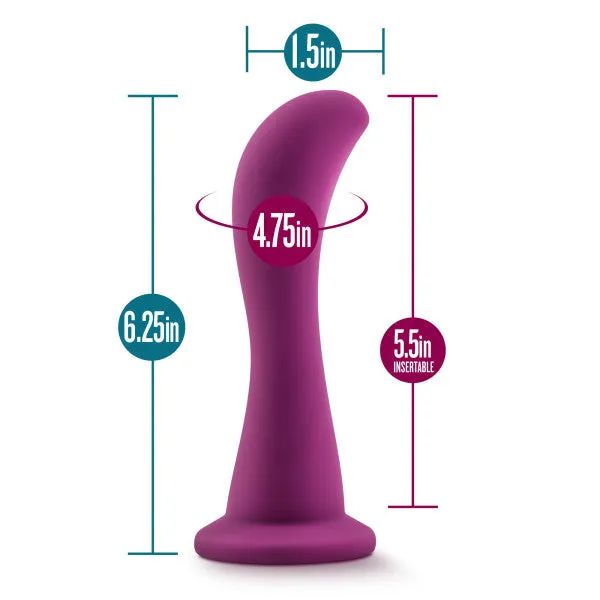 Bellatrix 6.25 Inch Purple Silicone G-Spot Dildo