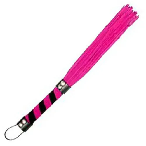 Black and Pink Suede Effect Flogger