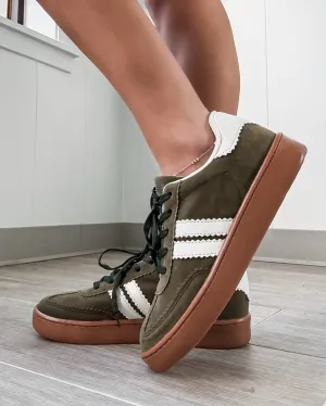 Blayze Suede Sneakers - Olive
