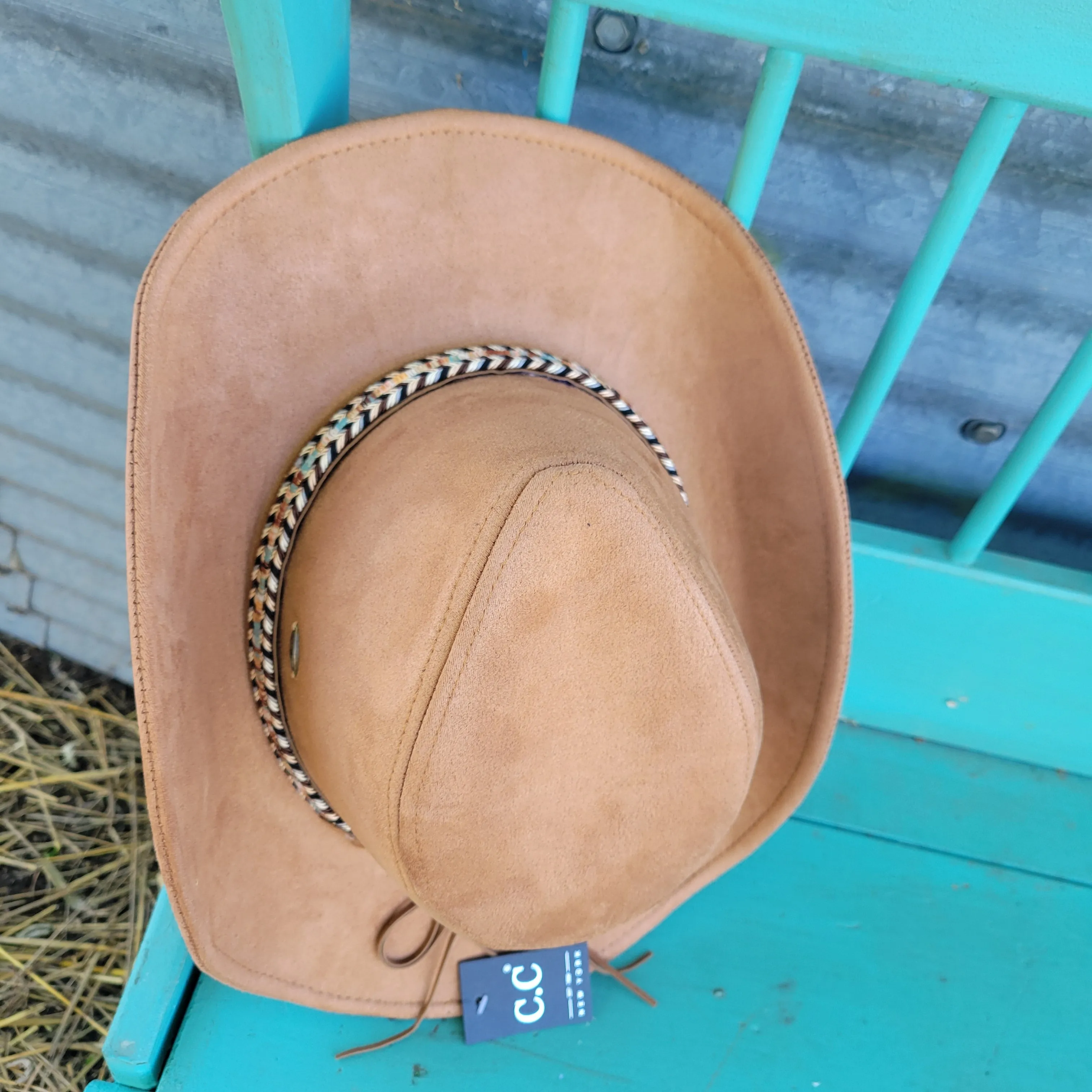 Bozeman Vegan Suede Cowboy Hat - Dk. Camel