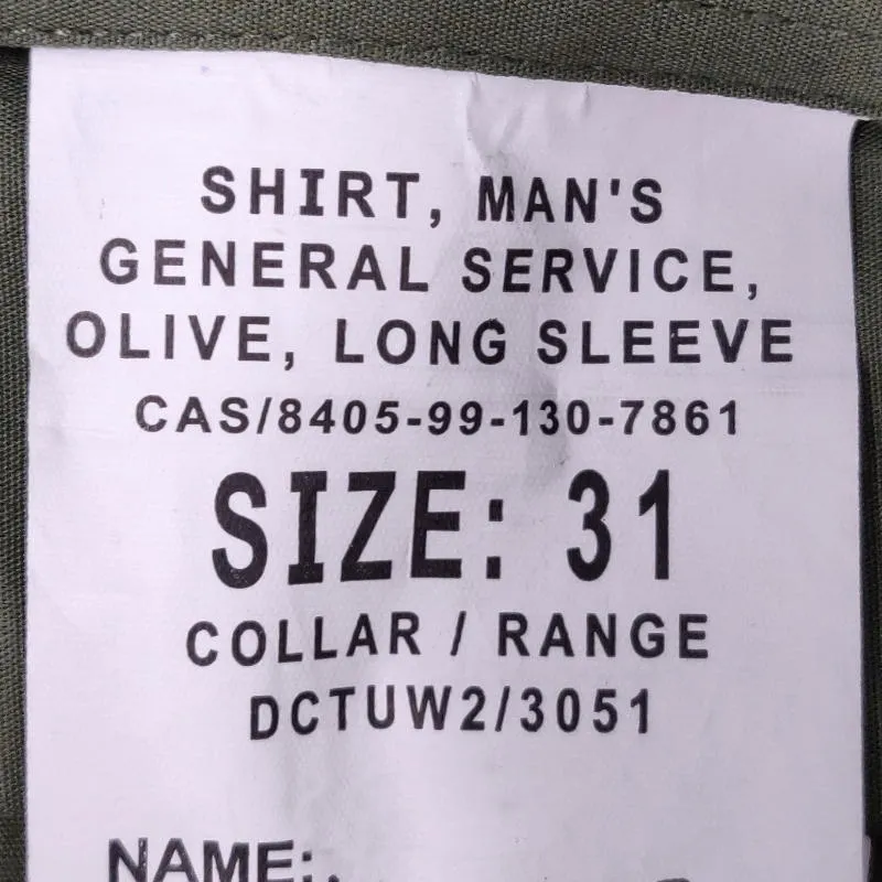 British Army Long Sleeve Shirt