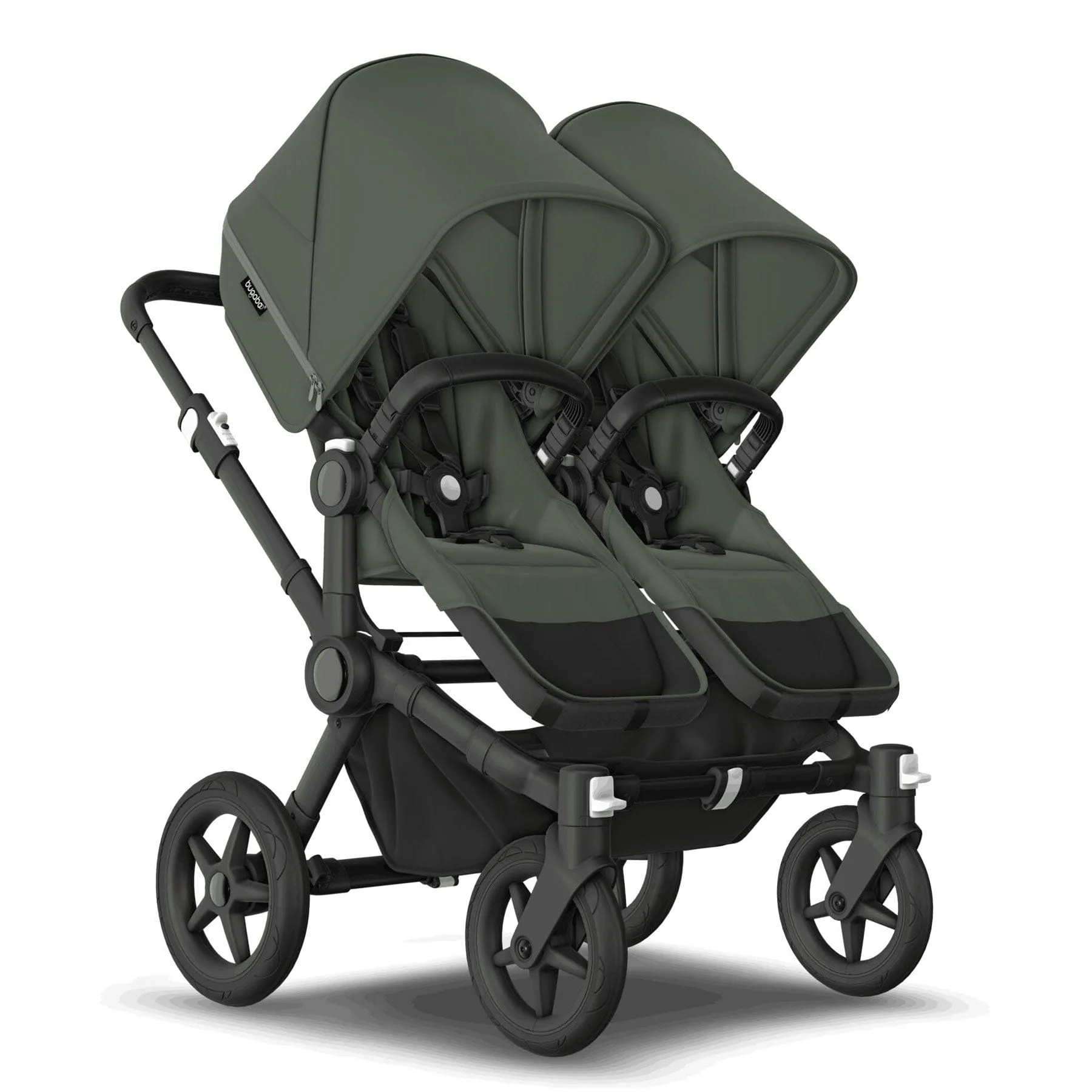 Bugaboo Donkey 5 Twin Complete Cloud T Travel System - Forest Green