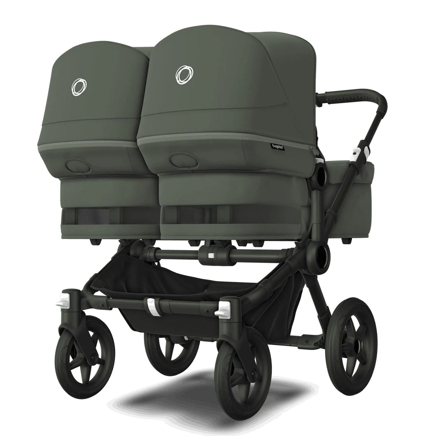 Bugaboo Donkey 5 Twin Complete Cloud T Travel System - Forest Green