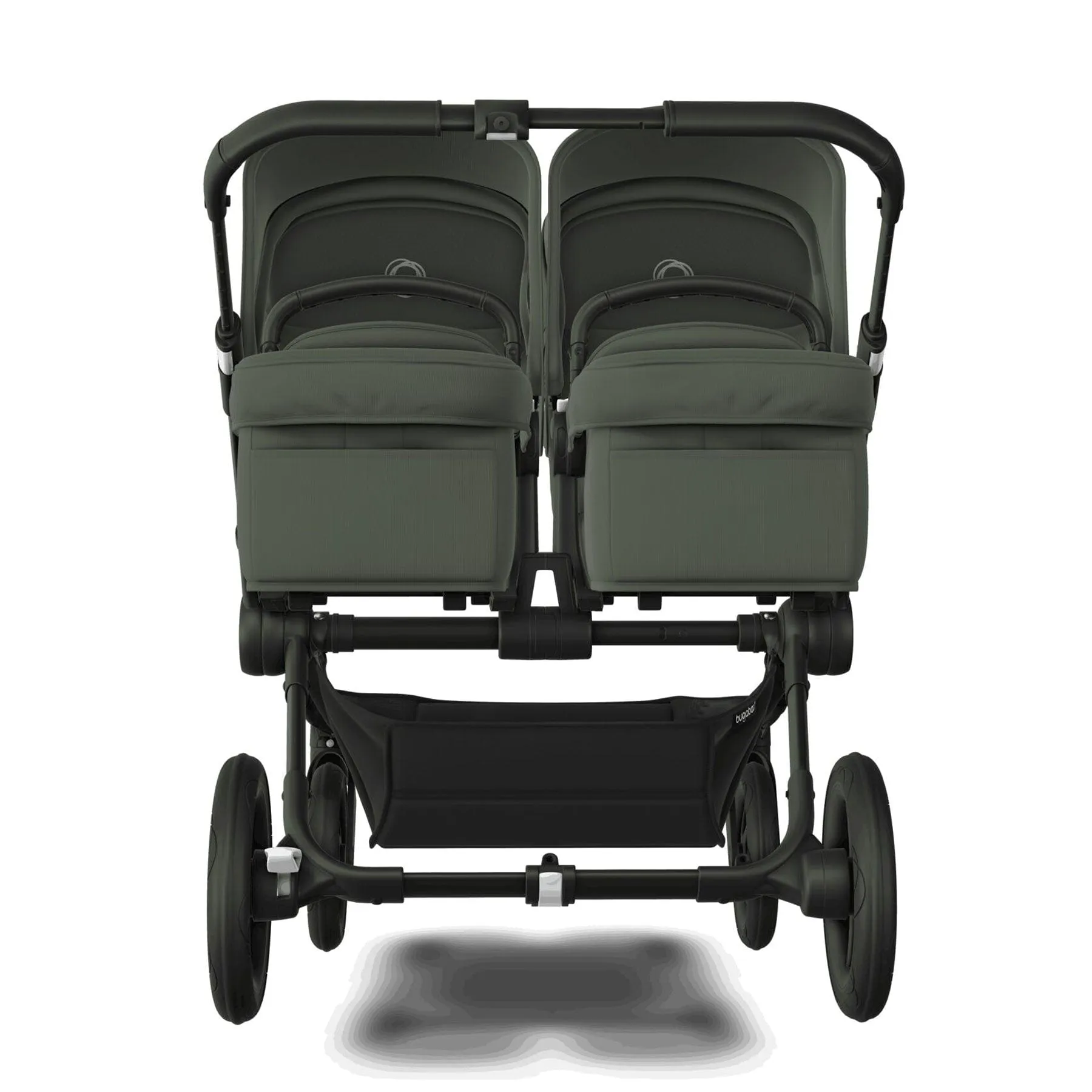 Bugaboo Donkey 5 Twin Complete Cloud T Travel System - Forest Green