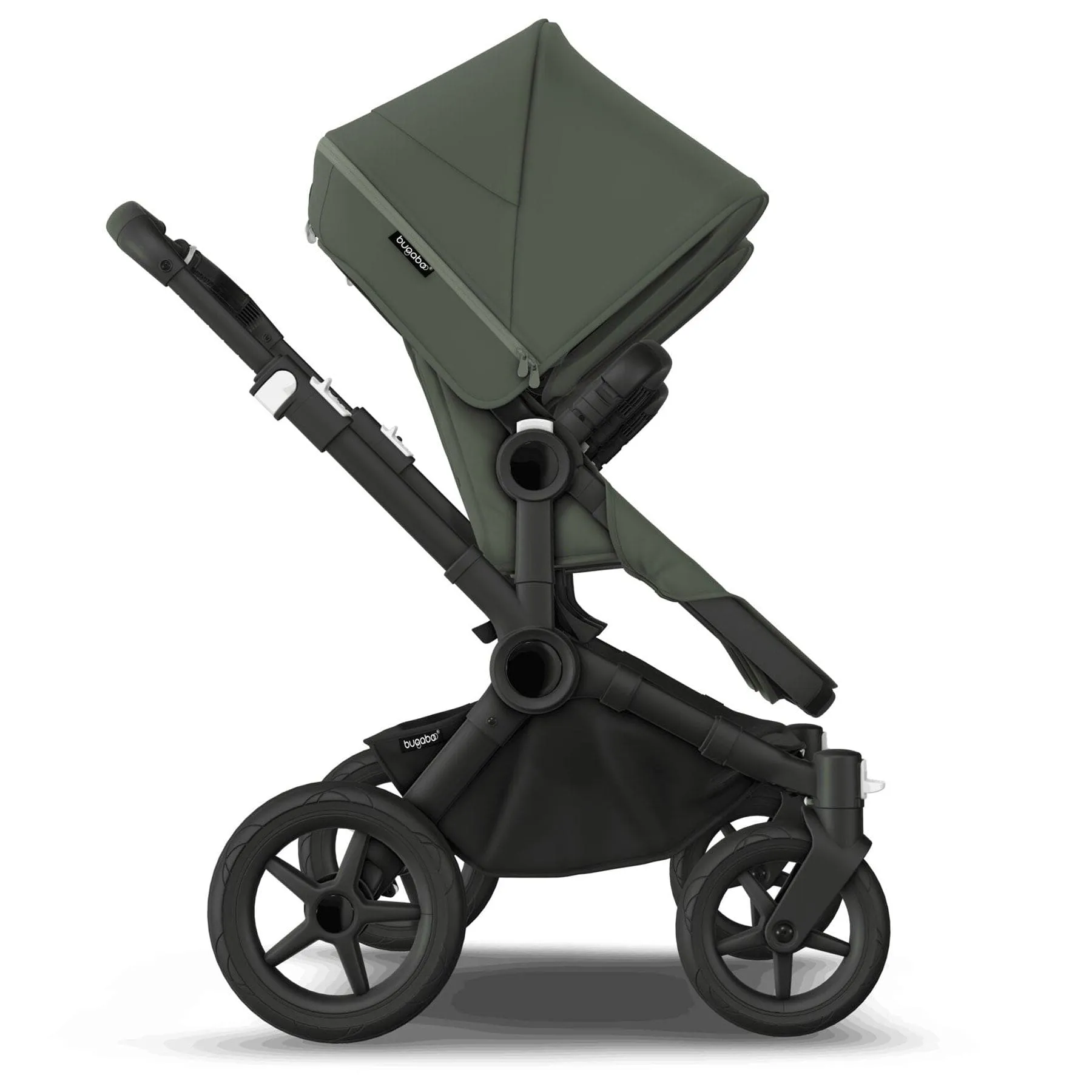 Bugaboo Donkey 5 Twin Complete Cloud T Travel System - Forest Green