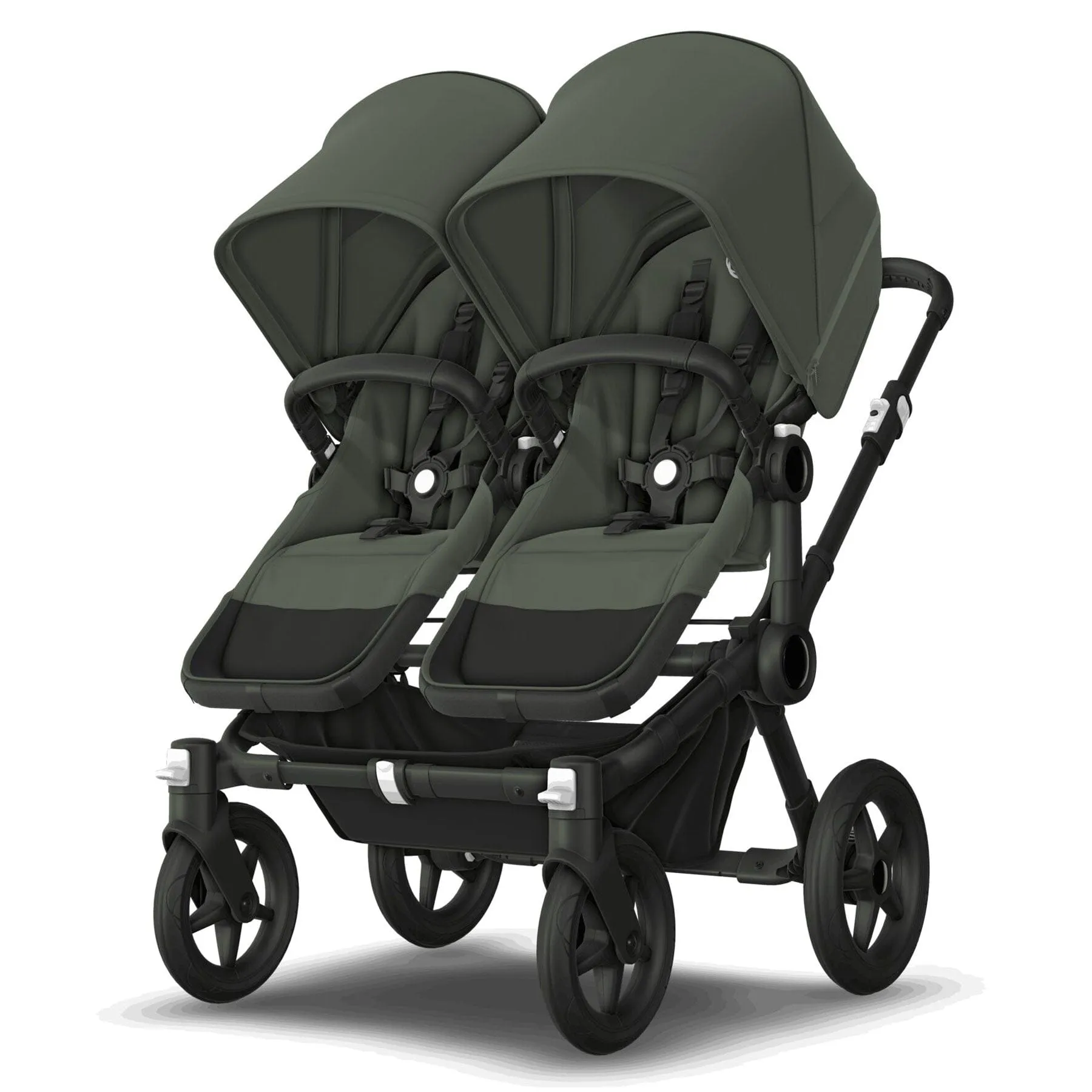 Bugaboo Donkey 5 Twin Complete Cloud T Travel System - Forest Green