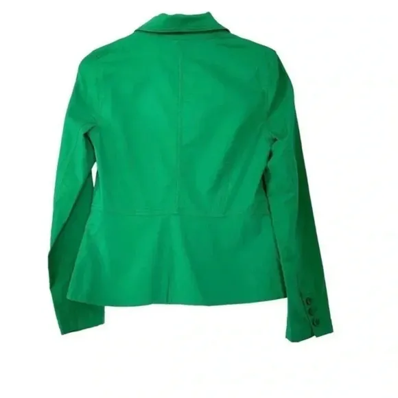 Cabi Verde green one button cotton blazer size Small Excellent condition