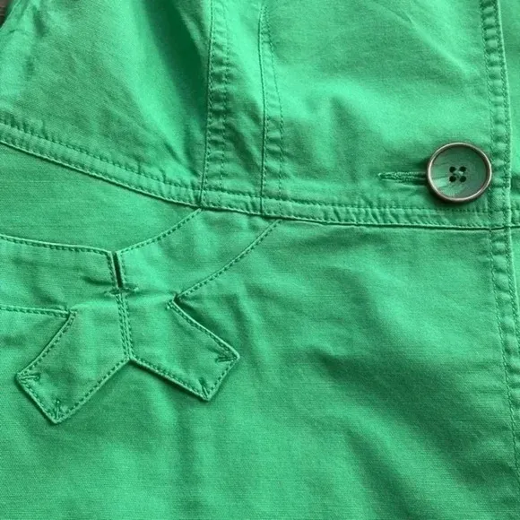 Cabi Verde green one button cotton blazer size Small Excellent condition