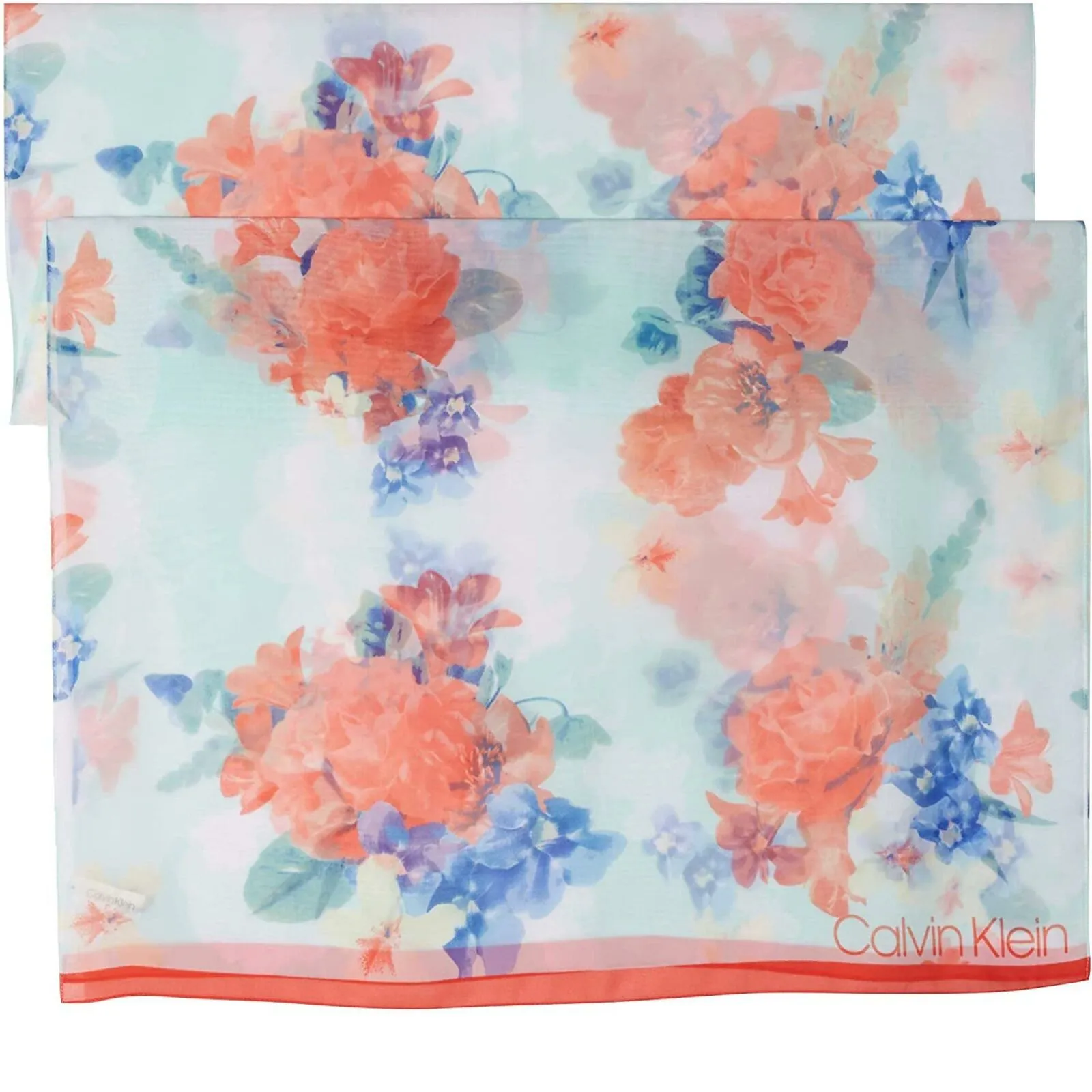 Calvin Klein Women's Rectangle Floral Print Scarf