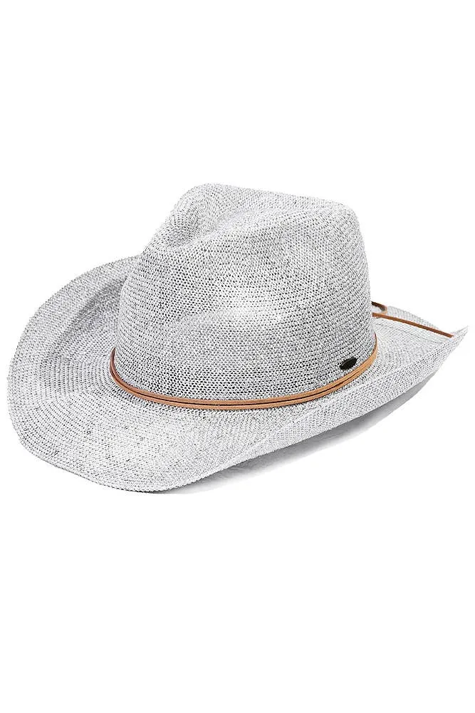 C.C Kids Suede String Band Sequin Cowboy Hat: Hot Pink