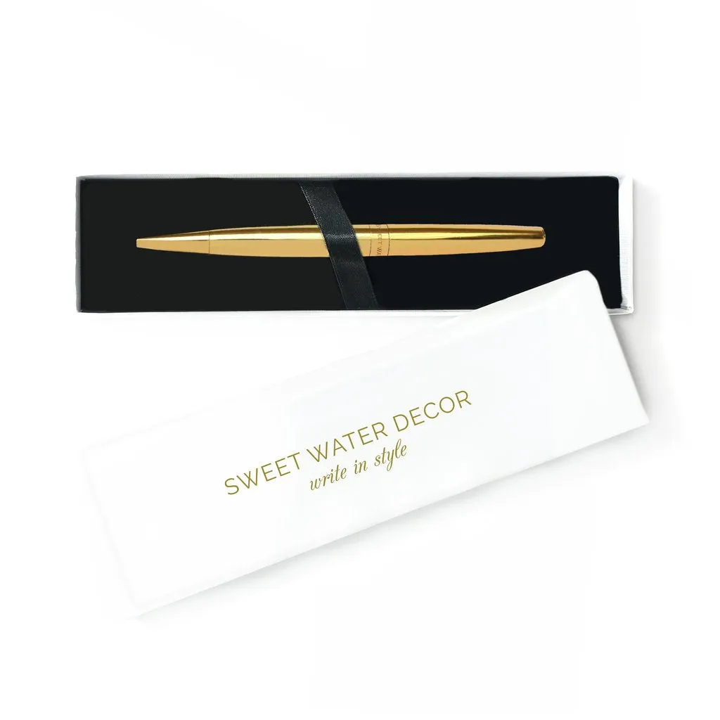 Chic Gold Pen by Sweet Water Decor