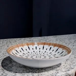 Chic Splatter Deep Ceramic Plate (8 Inch)