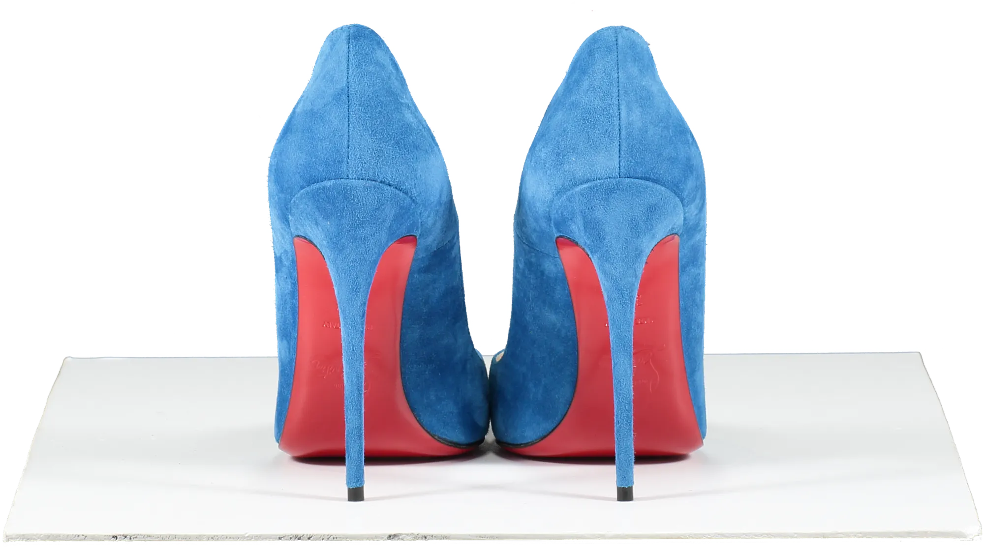 Christian Louboutin Blue Suede So Kate Court Shoes Heel 12cm UK 4.5 EU 37.5 👠