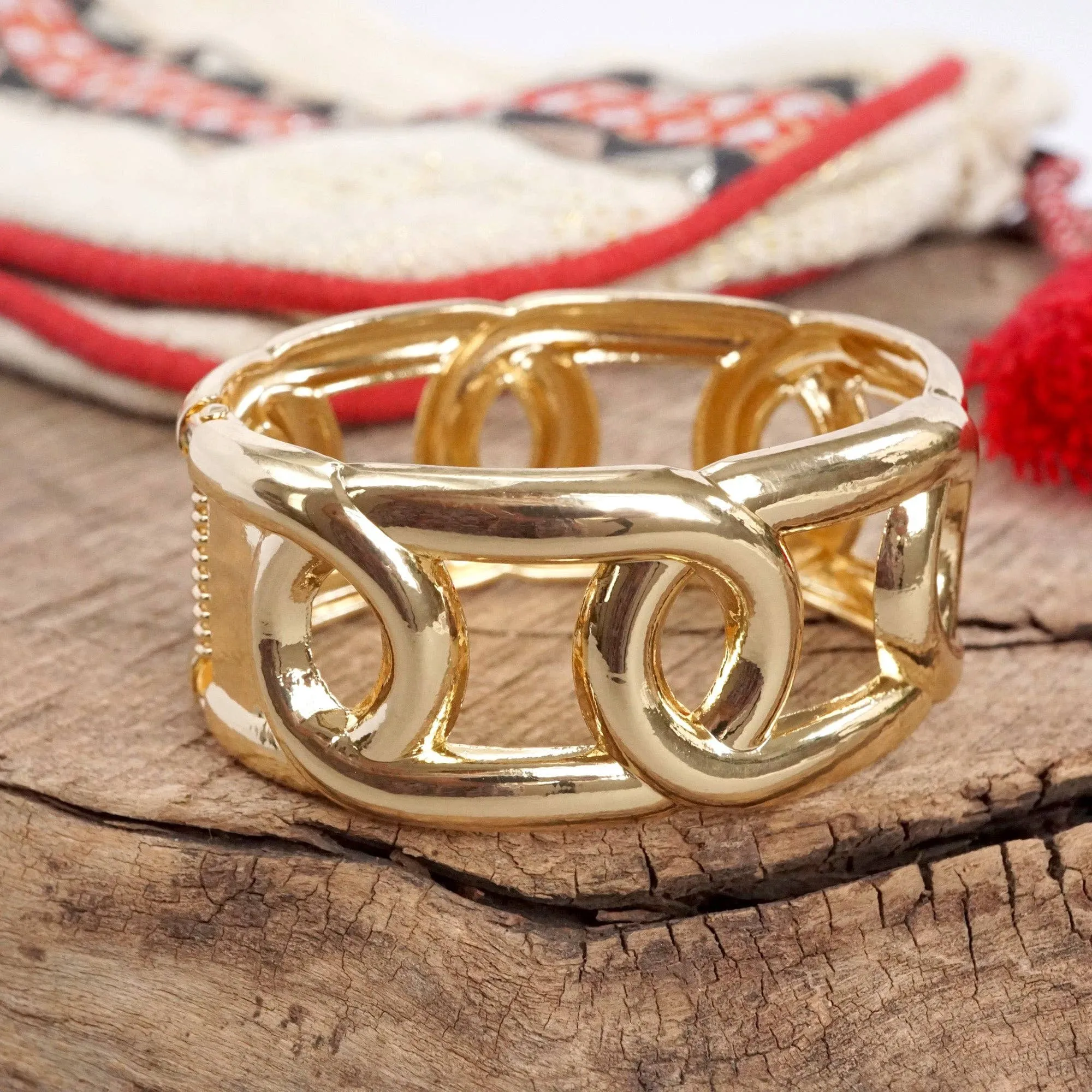 Chunky Chain Bracelet with hinge