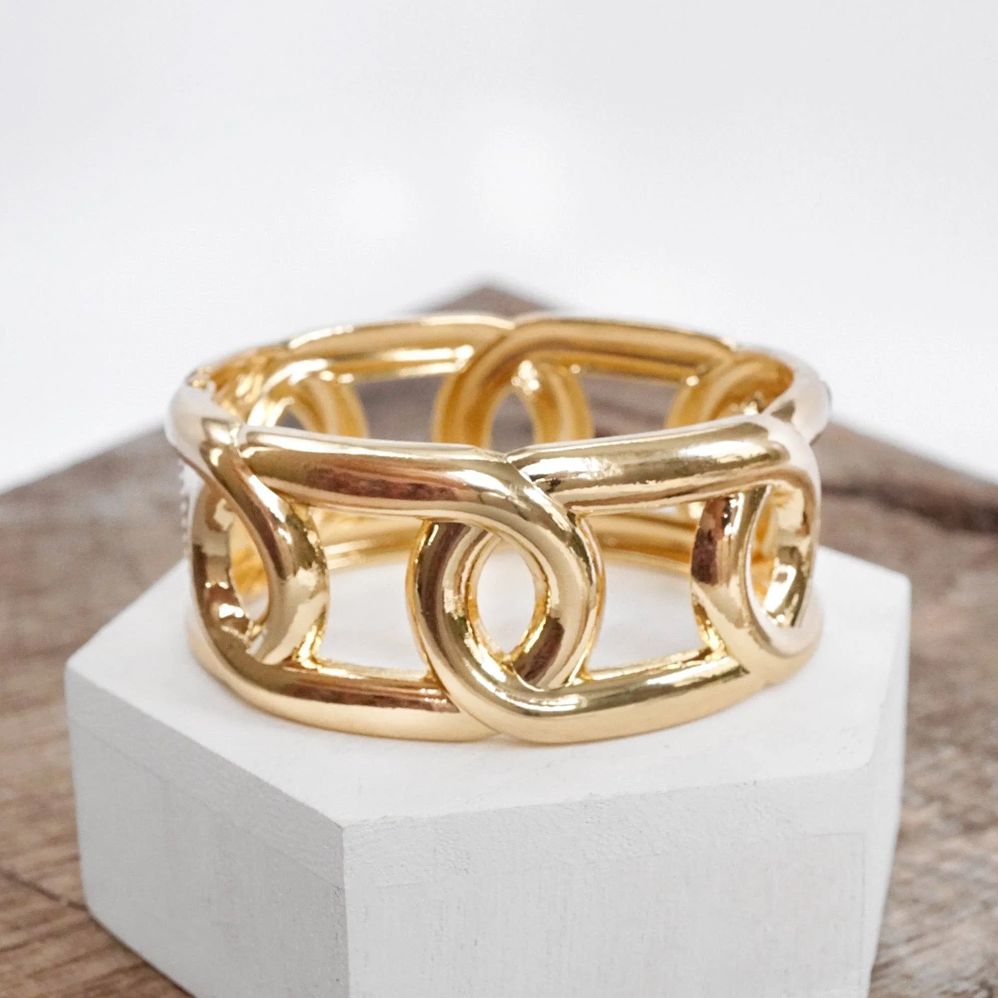 Chunky Chain Bracelet with hinge