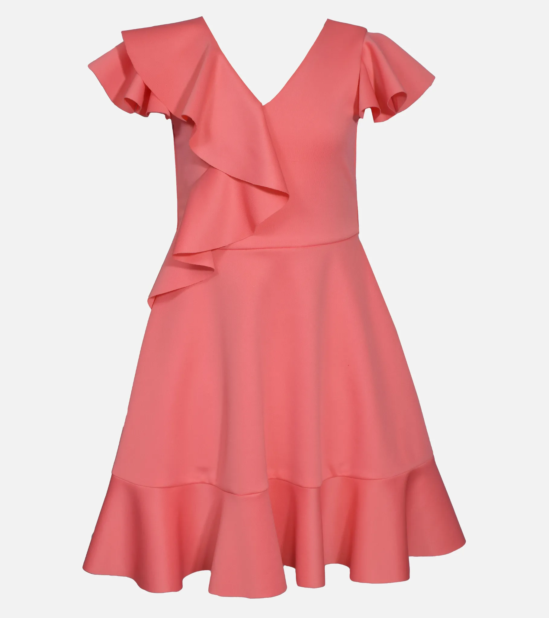 Clementine Side Ruffle Skater Dress
