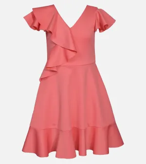 Clementine Side Ruffle Skater Dress