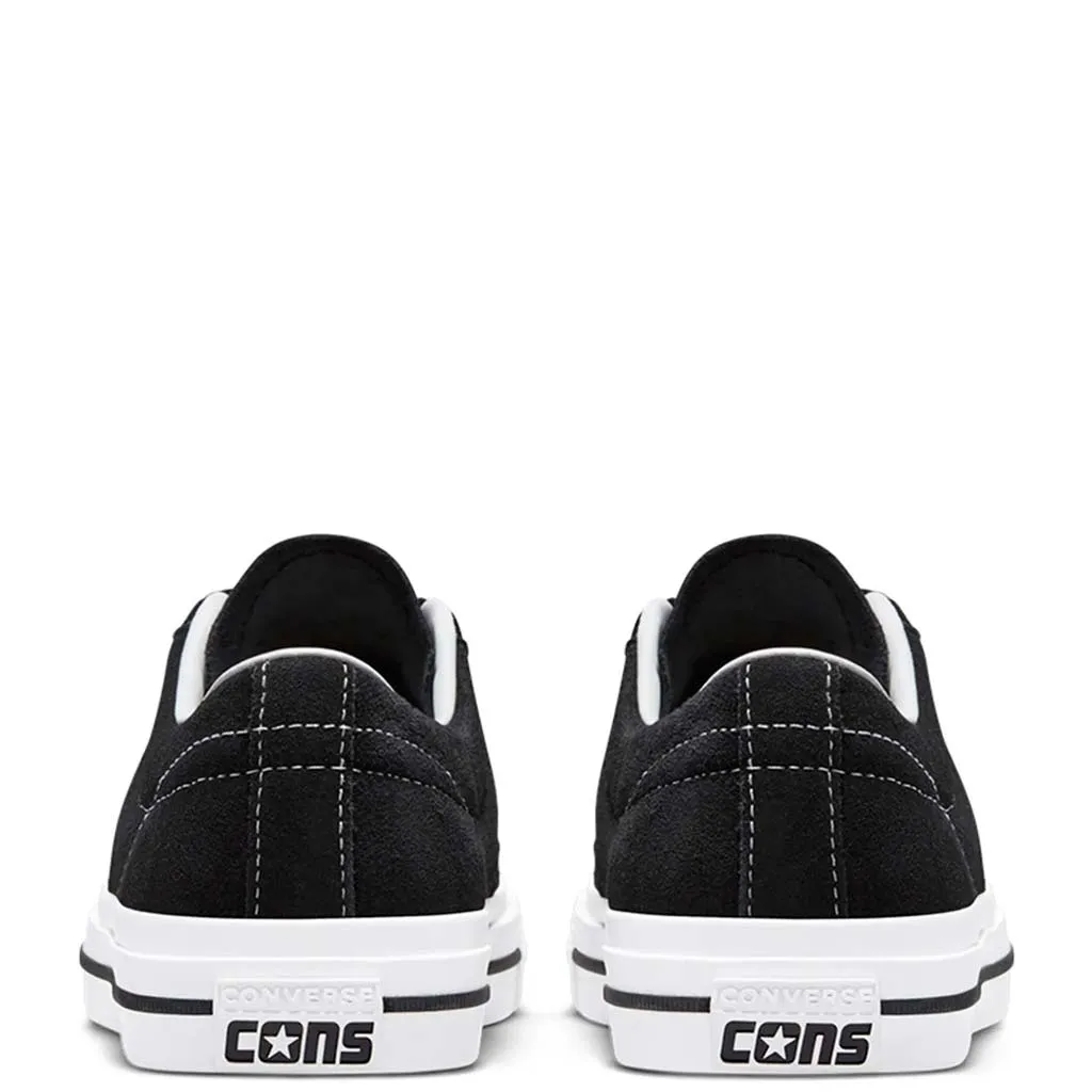 CONVERSE ONE STAR PRO LOW SUEDE - BLACK/WHITE