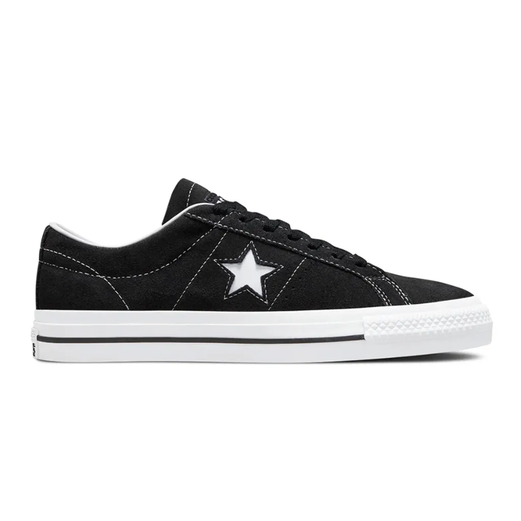 CONVERSE ONE STAR PRO LOW SUEDE - BLACK/WHITE