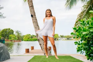 Criss Cross Back With Side Pockets - White