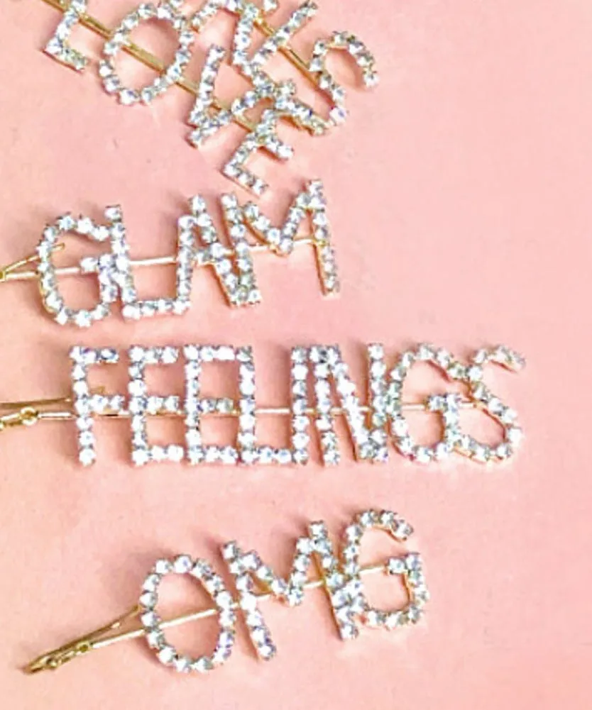 Cute Rhinestone Hair Slide Bobby Pins