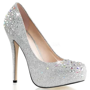 DESTINY-06R  Silver Glitter Mesh Fabric