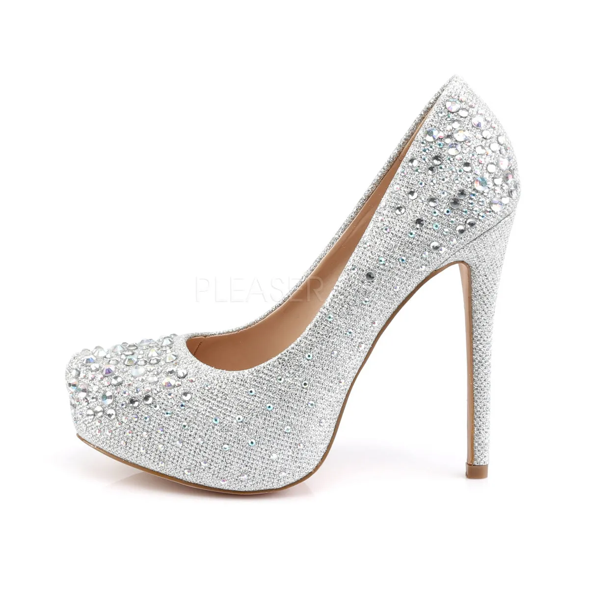DESTINY-06R  Silver Glitter Mesh Fabric