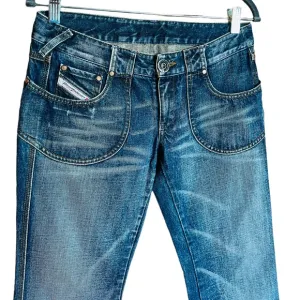 DIESEL Vintage Low Rise Women’s Jeans Size 28 Made in Rumania 100% Cotton