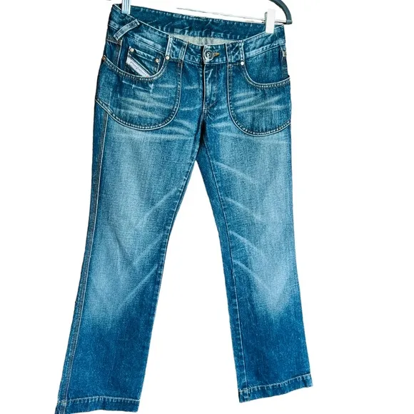 DIESEL Vintage Low Rise Women’s Jeans Size 28 Made in Rumania 100% Cotton