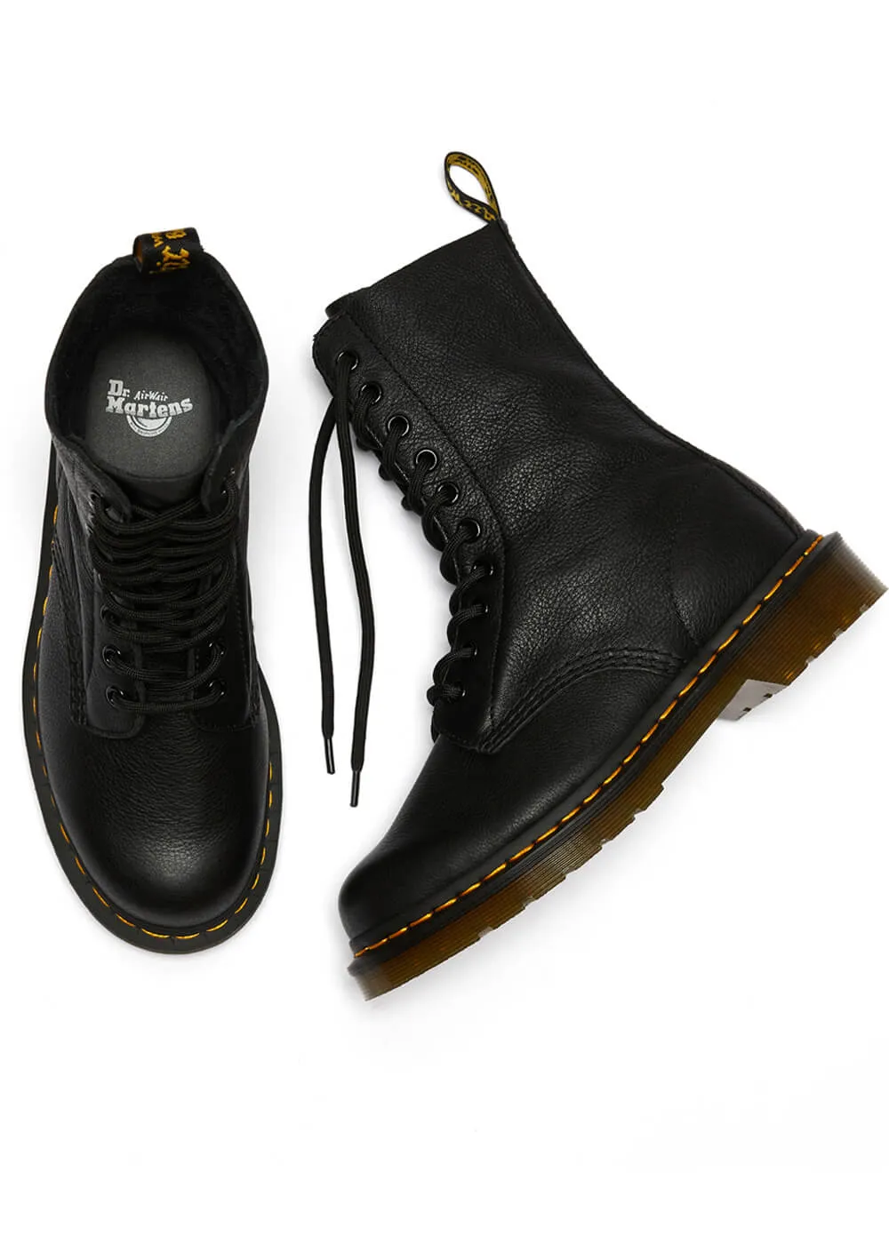 Dr. Martens 1490 Virginia Leather Boots Black