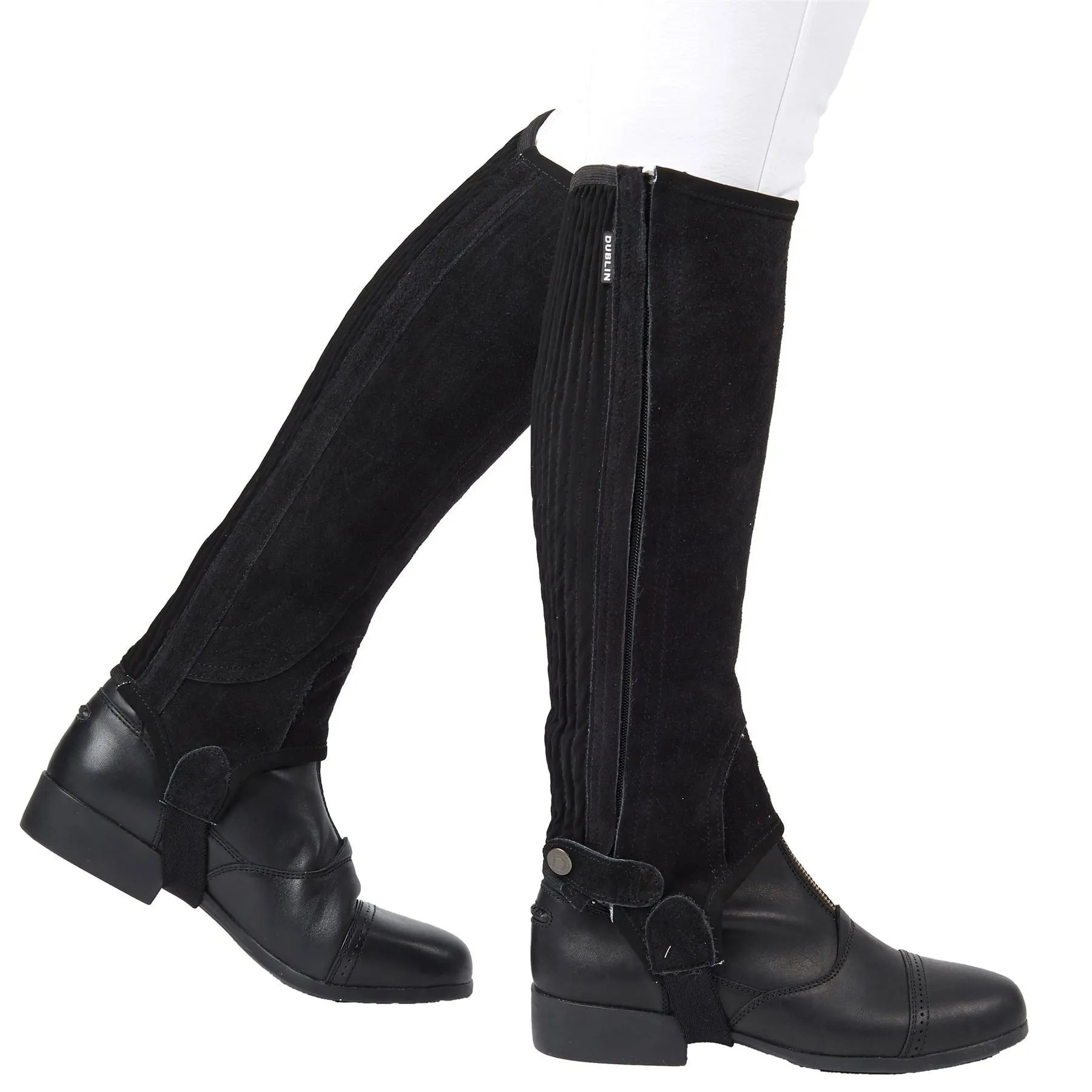 Dublin Adults Suede Half Chaps