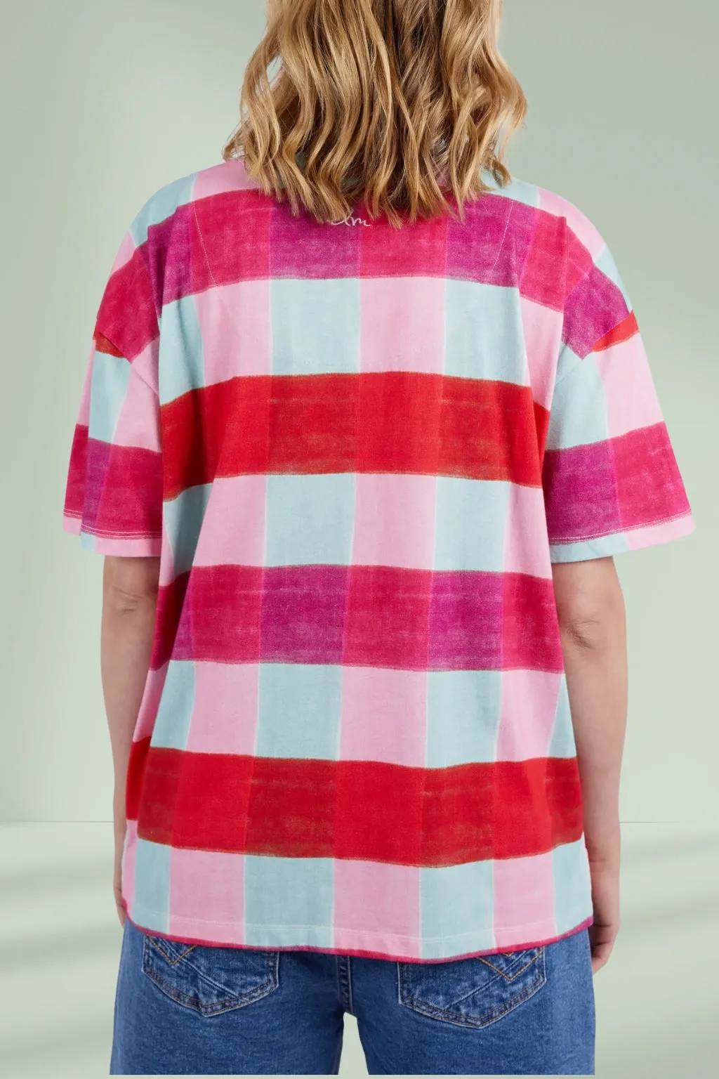 Elm Monaco Check Tee Multicolour